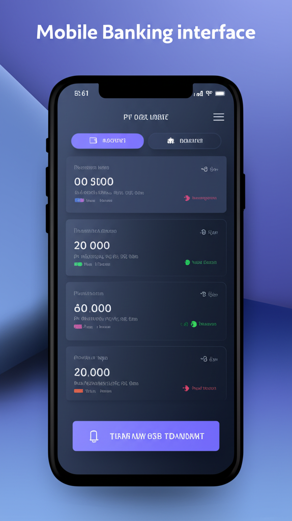 Mobile Banking App - Secure mobile banking application with biometric authentication.